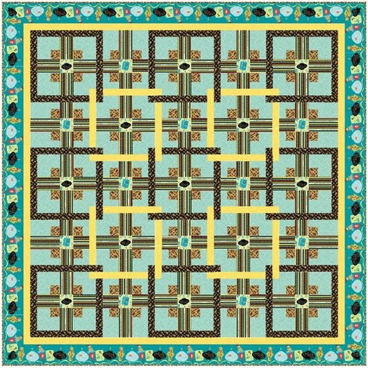 Chinese Puzzle Quilt Pattern AA-14 - Paper Pattern