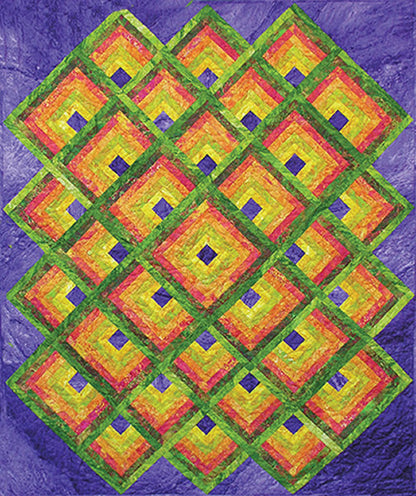 Rippling Logs Quilt Pattern AA-24 - Paper Pattern