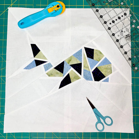 Whale - Origami Animals Collection Block Pattern AC-009ENe - Downloadable Pattern