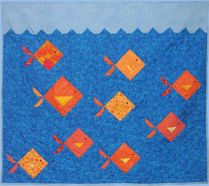 Go Fish Quilt Pattern AEQ-02 - Paper Pattern