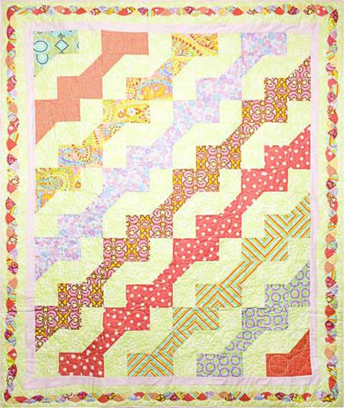 Hippie Trails Quilt AEQ-14e - Downloadable Pattern