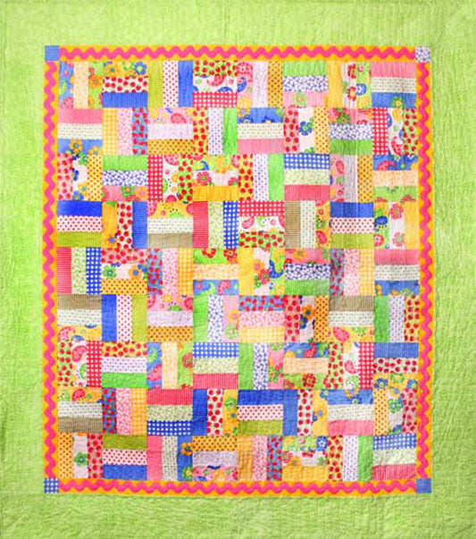 Strawberry Zing Quilt Pattern AEQ-16 - Paper Pattern