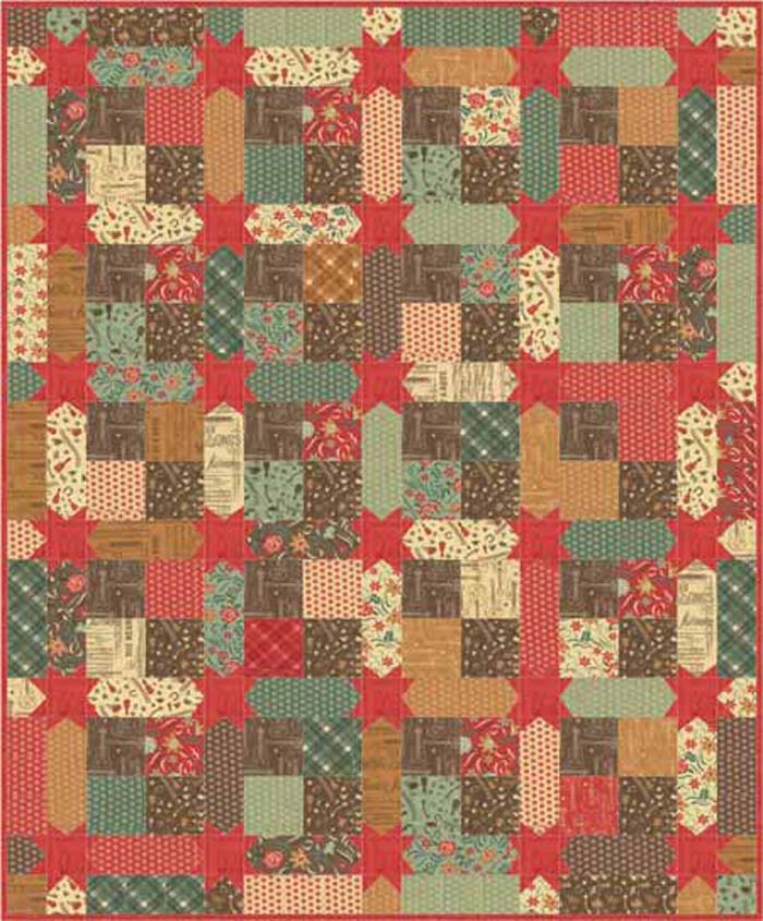 Honky Tonk Quilt Pattern AEQ-41 - Paper Pattern