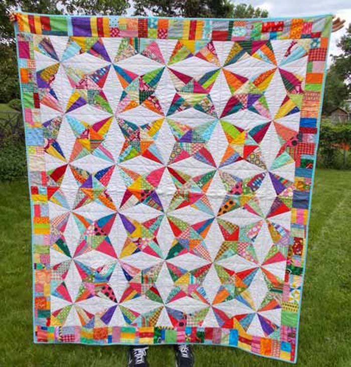 Kaleidoscope Quilt AEQ-47e - Downloadable Pattern