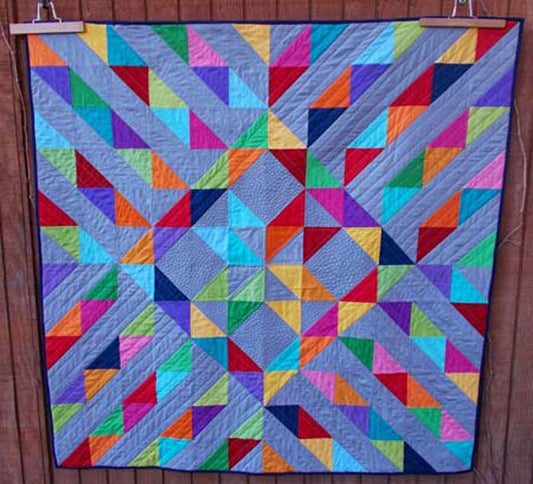 Sunshine on a Cloudy Day Quilt Pattern AEQ-48 - Paper Pattern