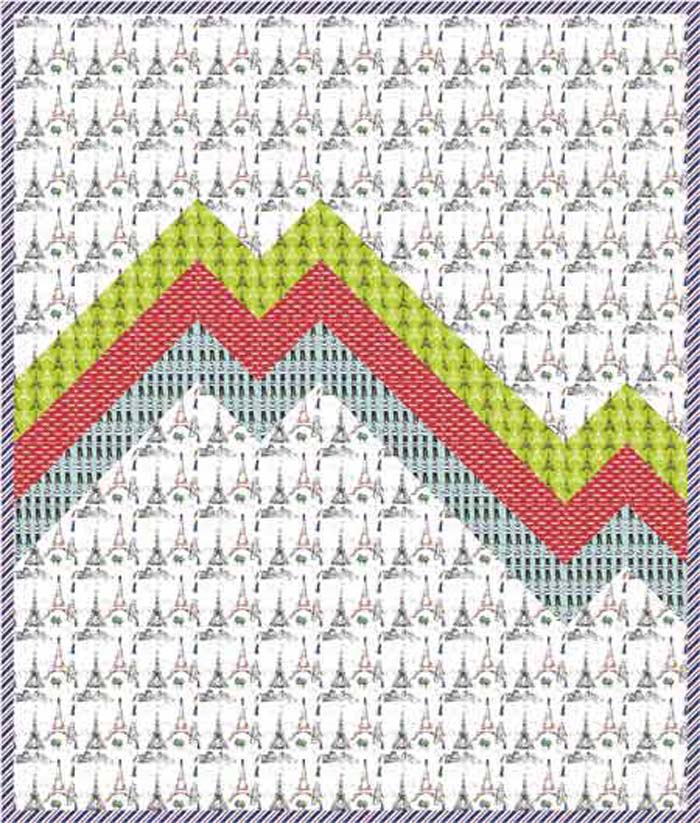 Heartbeat of Paris Quilt AEQ-49e - Downloadable Pattern