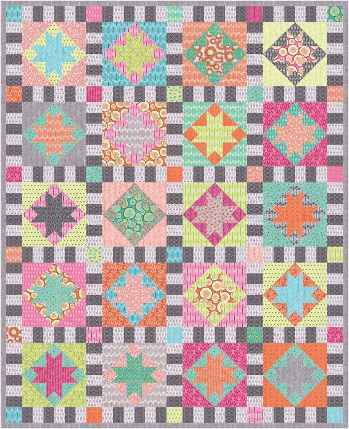 Twinkle Quilt Pattern AEQ-50a - Paper Pattern