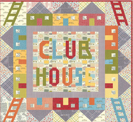 Club House Quilt AEQ-58e - Downloadable Pattern