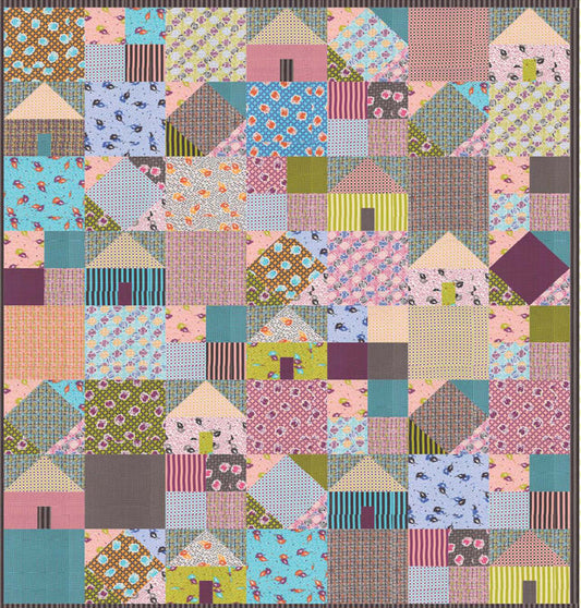 Suburbia Quilt AEQ-59e - Downloadable Pattern