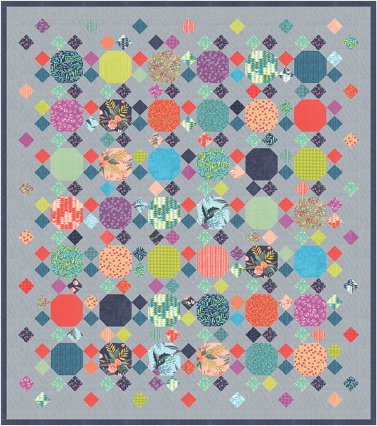 Modern Gems Quilt Pattern AEQ-64 - Paper Pattern