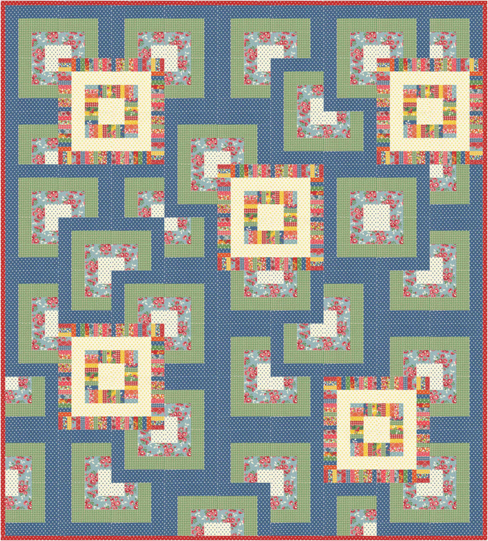 Moving Boxes Quilt Pattern AEQ-65 (advanced beginner, lap and throw ...