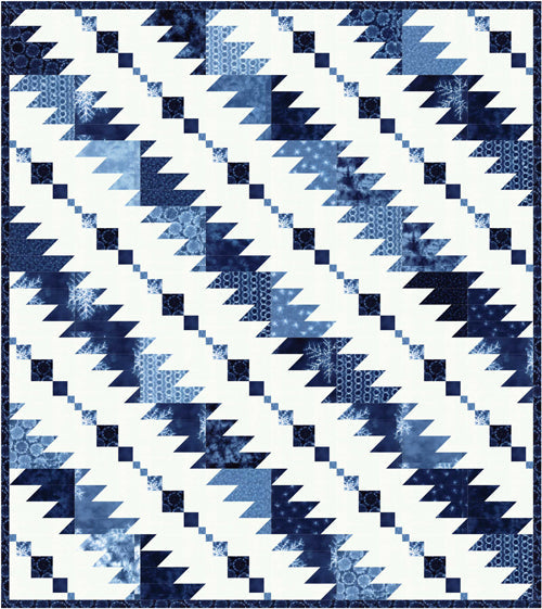 Rhythm & Blues Quilt Pattern AEQ-77 - Paper Pattern