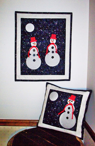 Moonlit Snowmen Quilt Pattern AV-102 - Paper Pattern