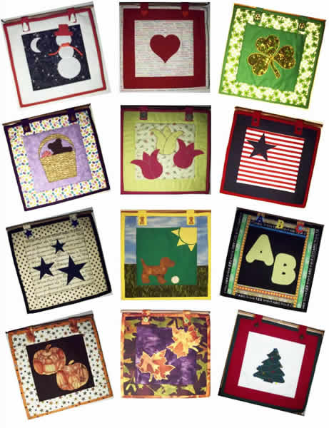 12 Months of 12" x 12" Quilts Pattern AV-105 - Paper Pattern