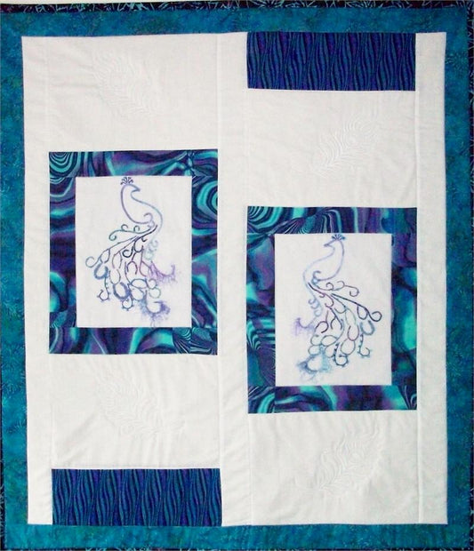 Precious Peacocks Quilt Pattern AV-119 - Paper Pattern