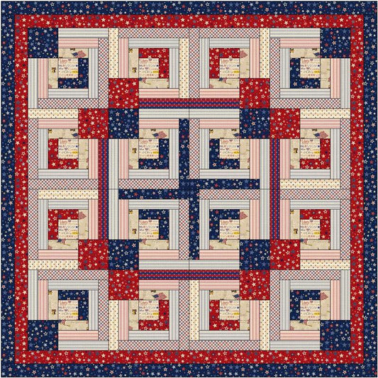 Reversible Patriotic Table Topper Pattern AV-124 - Paper Pattern