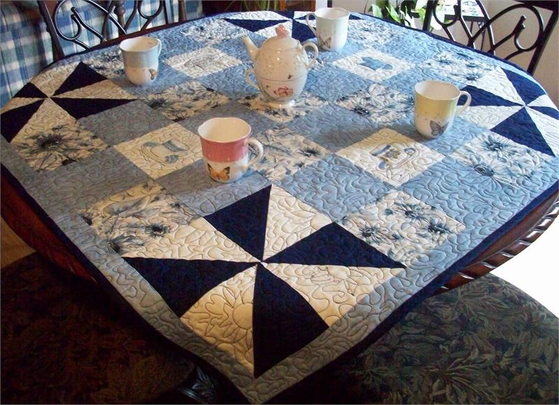 Tea Time Blues Quilt AV-125e - Downloadable Pattern