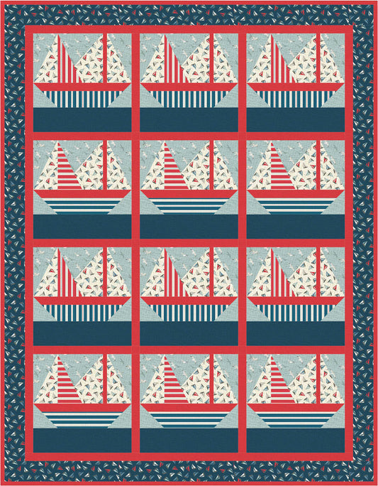 Ahoy! Mate Quilt AV-157e - Downloadable Pattern