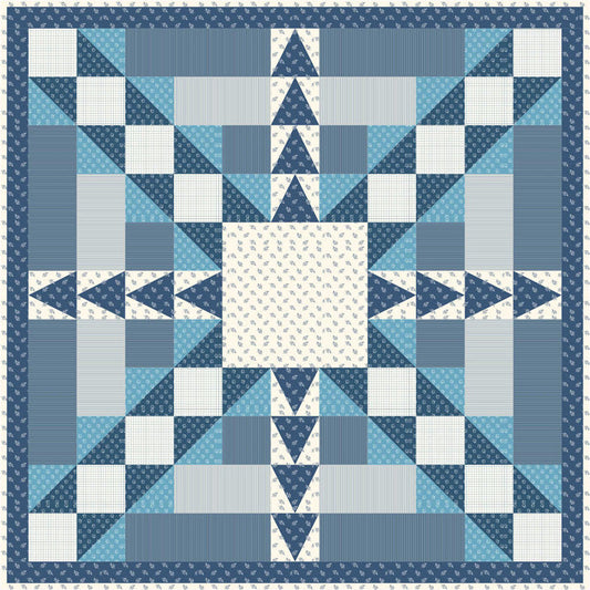 Blue as the Moon Quilt AV-171e - Downloadable Pattern