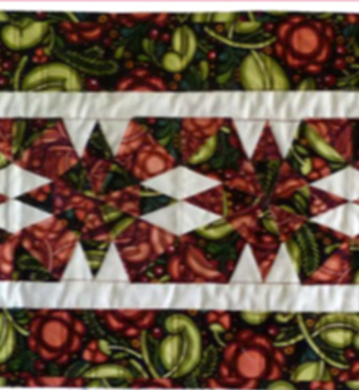 Christmas Kaleidoscope Table Runner BL2-111e - Downloadable Pattern