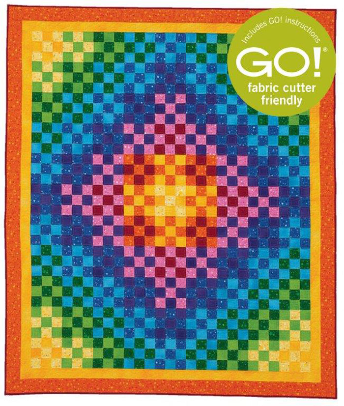 Trip Around the Rainbow Quilt Pattern BL2-136 - Paper Pattern