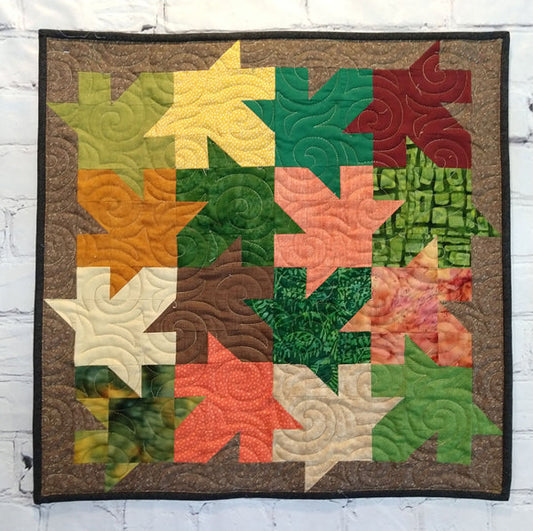 Interlocking Leaves Quilt BL2-155e - Downloadable Pattern