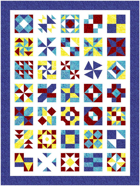 Mini Sampler Quilt BL2-196e - Downloadable Pattern