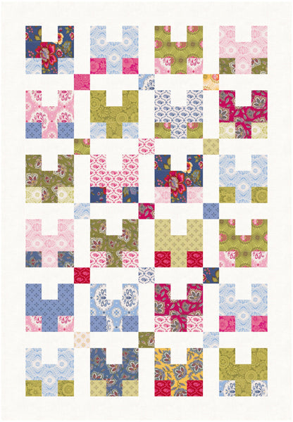 Scatterbrained Quilt BL2-202e - Downloadable Pattern