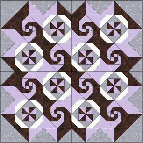 Cafe Latte Quilt BL2-212e - Downloadable Pattern