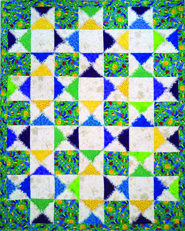 Rag Star Quilt BS2-237e - Downloadable Pattern