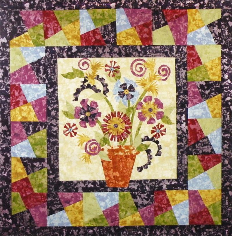 Fancy Flowers Quilt BS2-294e - Downloadable Pattern