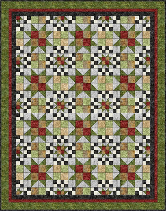 Checkerboard Galaxy Quilt Pattern BS2-308 - Paper Pattern