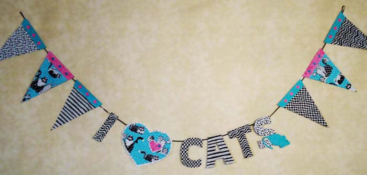 I Love Cats Garland Pattern BS2-348 - Paper Pattern