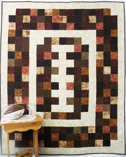 Football Flannel Quilt Pattern BS2-349 - Paper Pattern