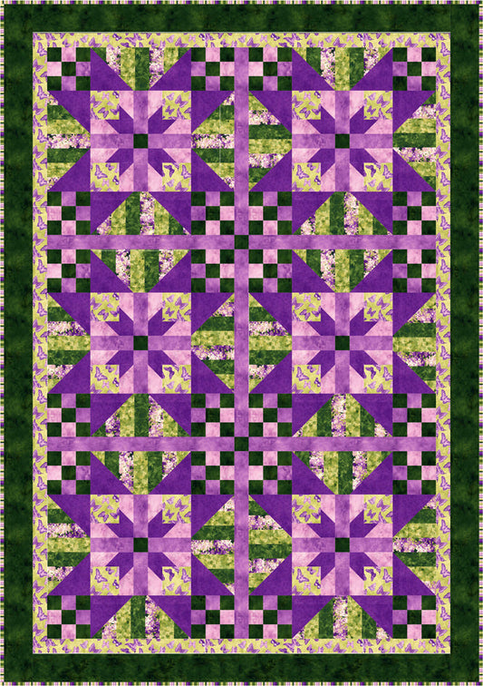 Lavender Blossoms Quilt Pattern BS2-360 - Paper Pattern