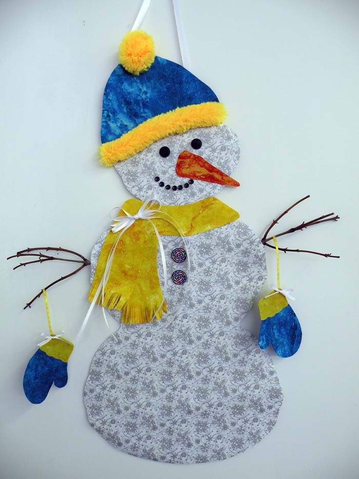 Snowman Wall Hanging Pattern BS2-366 - Paper Pattern