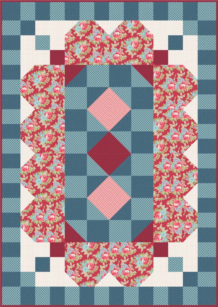 Summer Rose Quilt BS2-383e - Downloadable Pattern