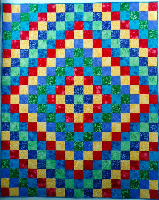 Trip Around the World Brights Quilt Pattern BS2-384 - Paper Pattern