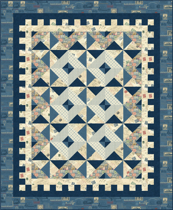 Blue Stamp Quilt BS2-403e - Downloadable Pattern