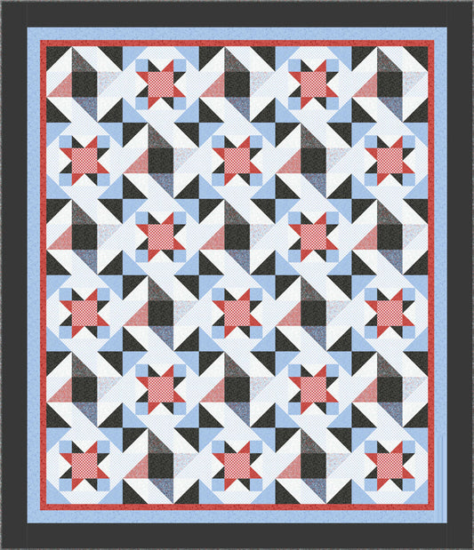 Stars and Plaids Quilt BS2-405e - Downloadable Pattern