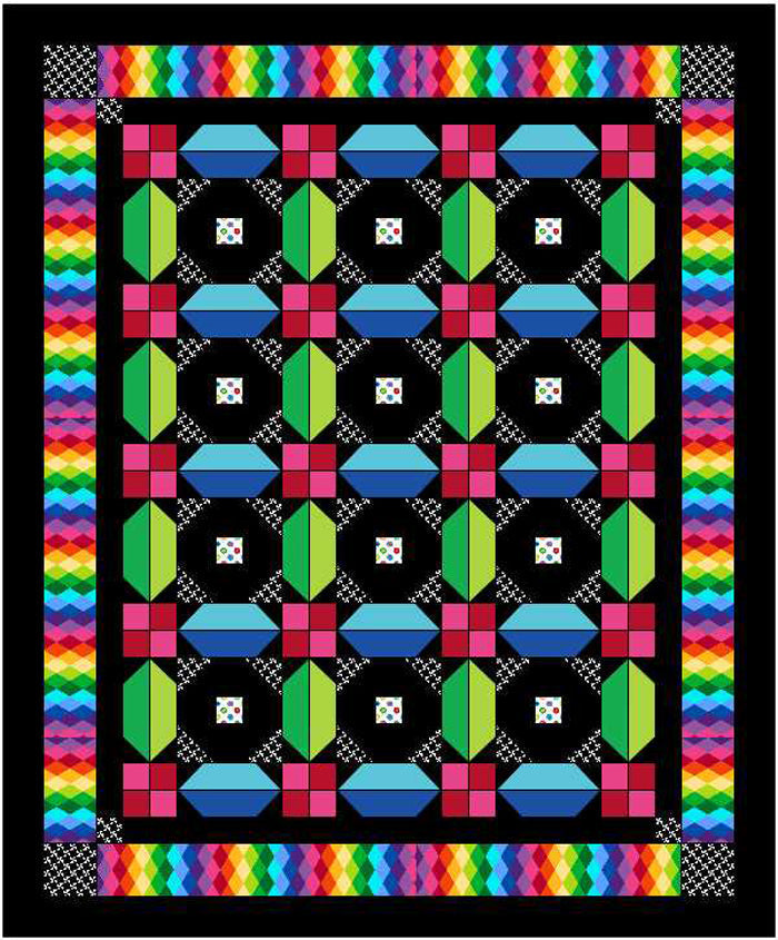 Carnival Explosion Quilt Pattern BS2-413 - Paper Pattern