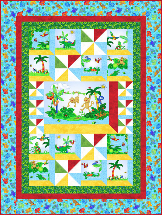 Hangin Out in the Jungle Quilt Pattern BS2-414 - Paper Pattern