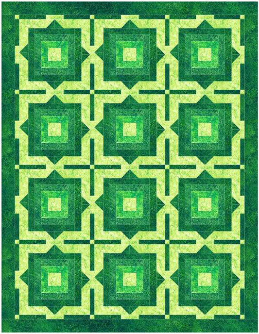 Modern Fabric Illusion Quilt Pattern BS2-431 - Paper Pattern