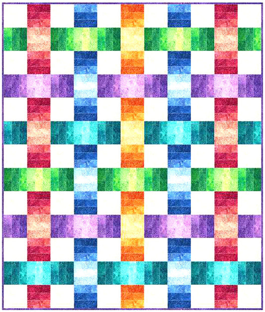 Color Weave Quilt Pattern BS2-433 - Paper Pattern