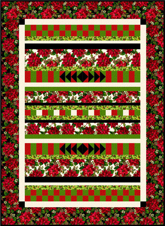 Flowers for Christmas Quilt Pattern BS2-437 - Paper Pattern