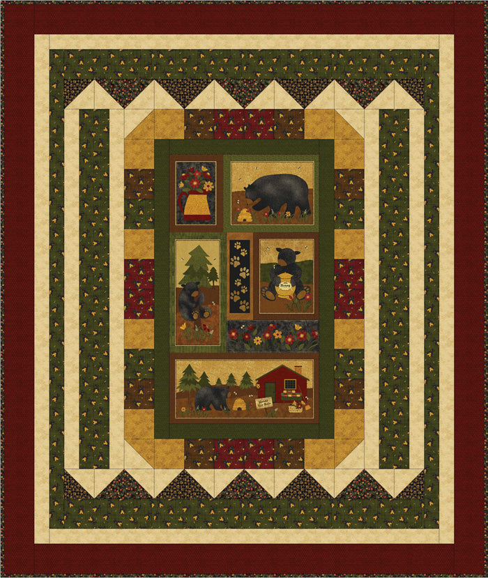 Bear Picnic Quilt BS2-458e - Downloadable Pattern