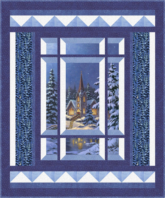 Modern Window Silent Night Quilt Pattern BS2-473 - Paper Pattern