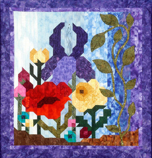 Flower Garden Quilt CC-494e - Downloadable Pattern