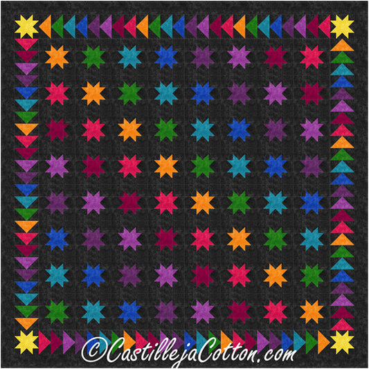 Sew Many Stars Quilt CJC-19332e  - Downloadable Pattern