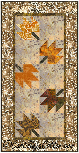 Falling Leaves Table Runner Quilt CJC-246218e - Downloadable Pattern